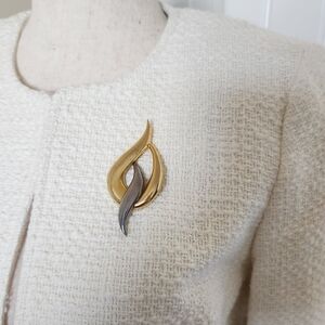 3 for $20 Vintage M. Jent two-tone brooch